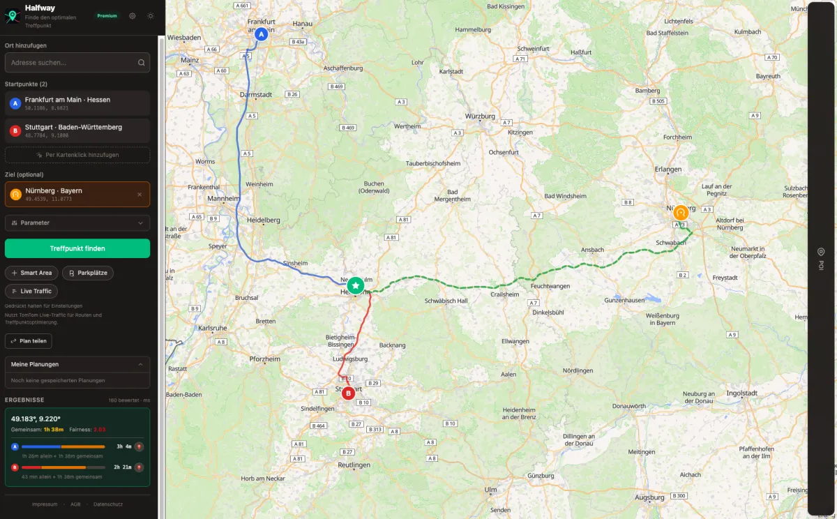 Gemeinsame Weiterfahrt